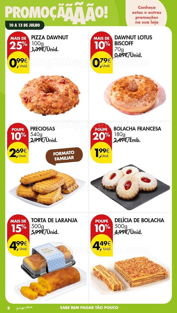 Antevisão Folheto PINGO DOCE Promoções Fim de Semana - 10 a 13 julho